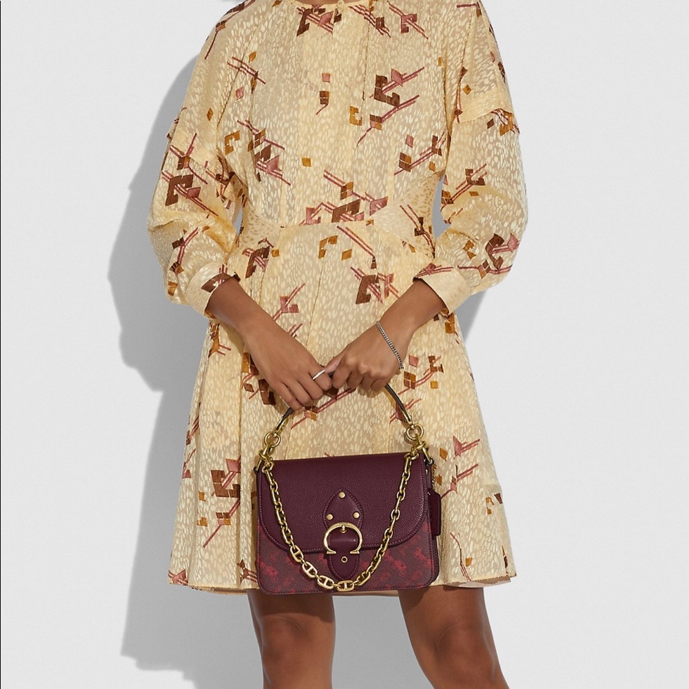 Beat Shoulder Bag With Horse And Carriage Print